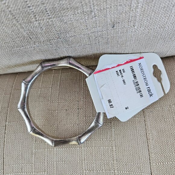 Savvy Cie Jewels Women Bracelet BS925 Silver Tone Wrist band New - Picture 3 of 10